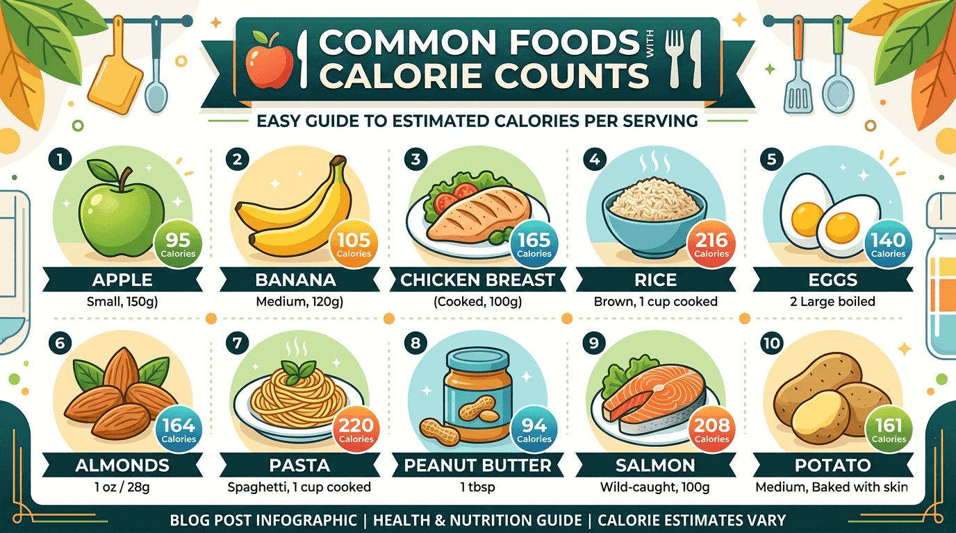 Common foods low calorie counts 