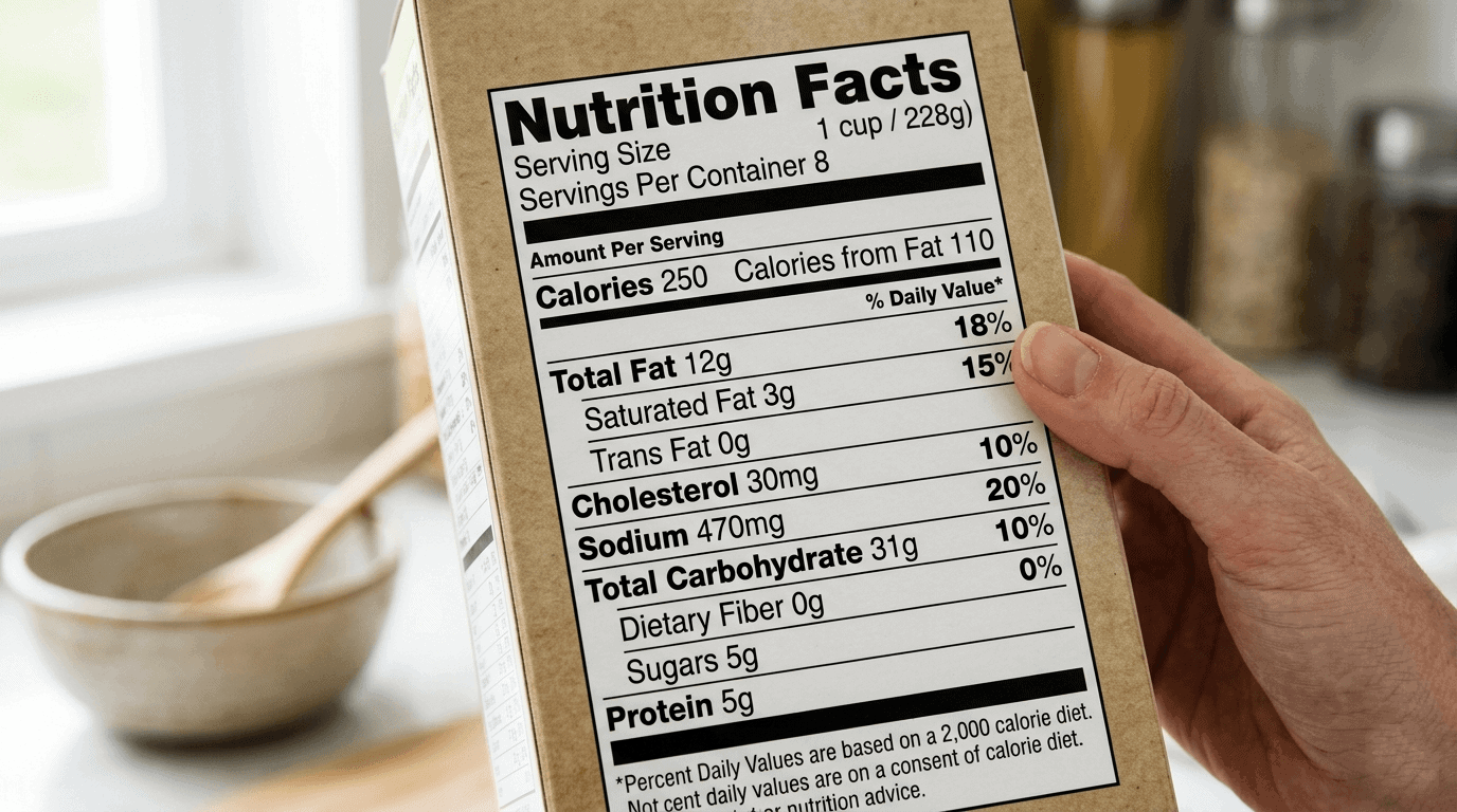 Nutrition label
